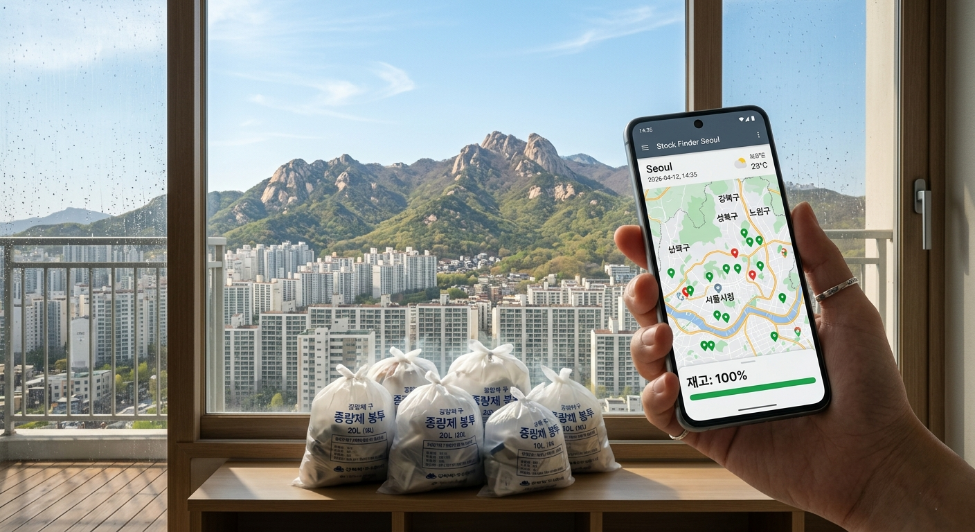 강북구 종량제봉투 재고조회