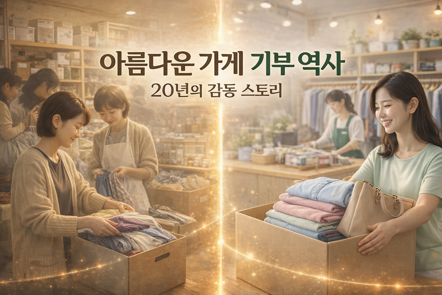 아름다운 가게 기부 역사, 20년의 감동 스토리
