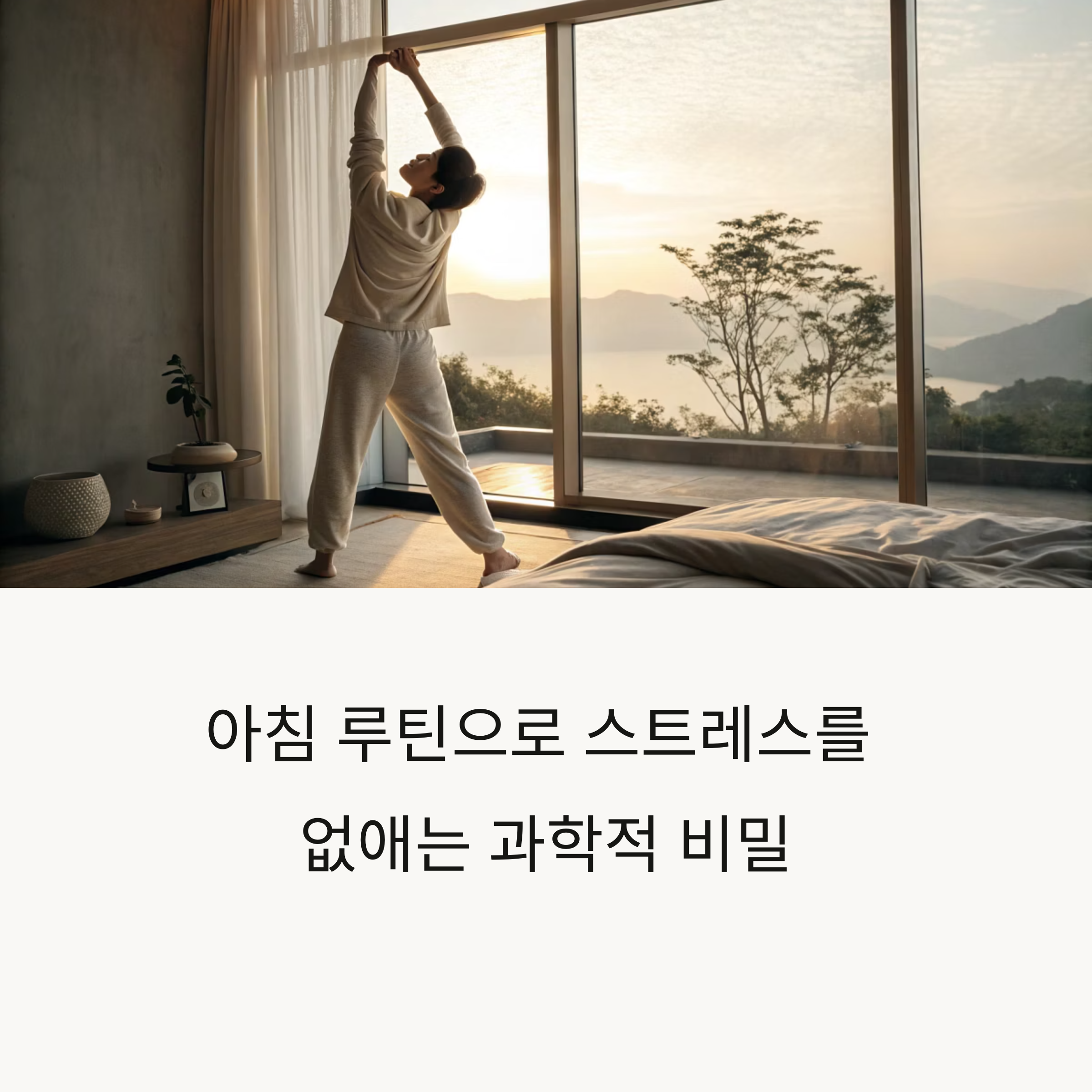 아침 루틴이 스트레스를 없애는 과학적 이유