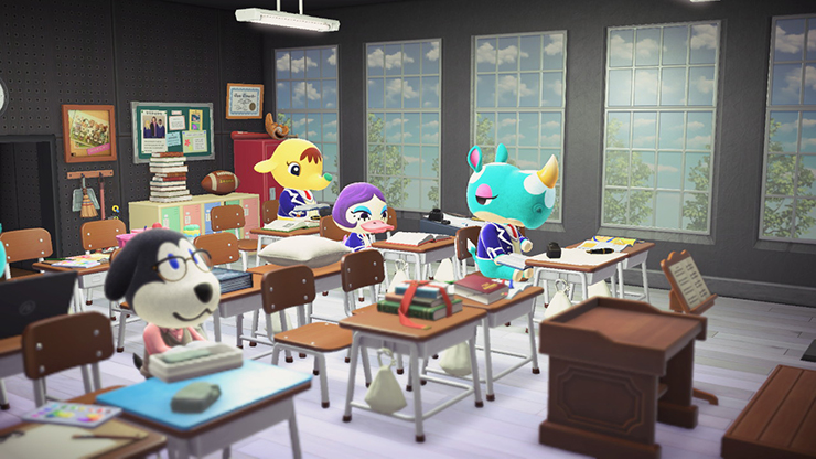 모동숲 해피홈 파라다이스 학교