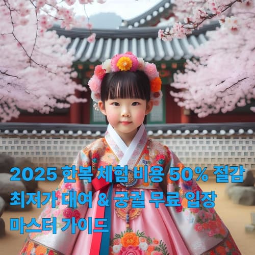 2025 한복 체험 비용 50% 절감: 최저가 대여 & 궁궐 무료 입장 마스터 가이드