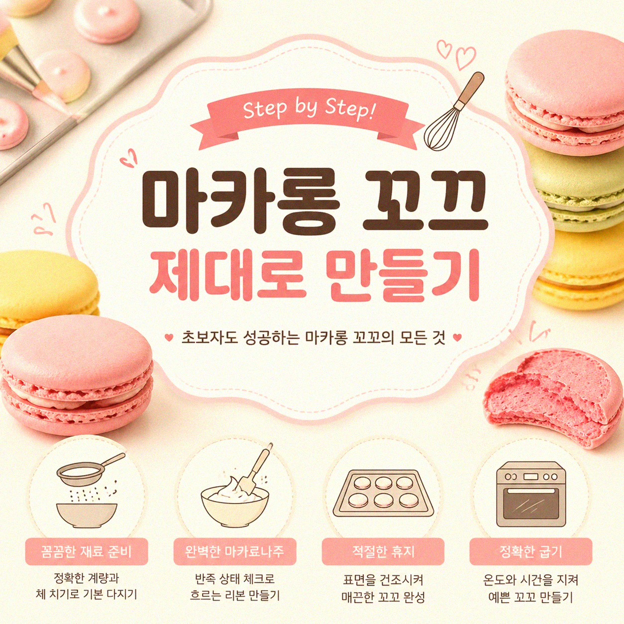마카롱 집에서 만들기, 뭐가 다를까
