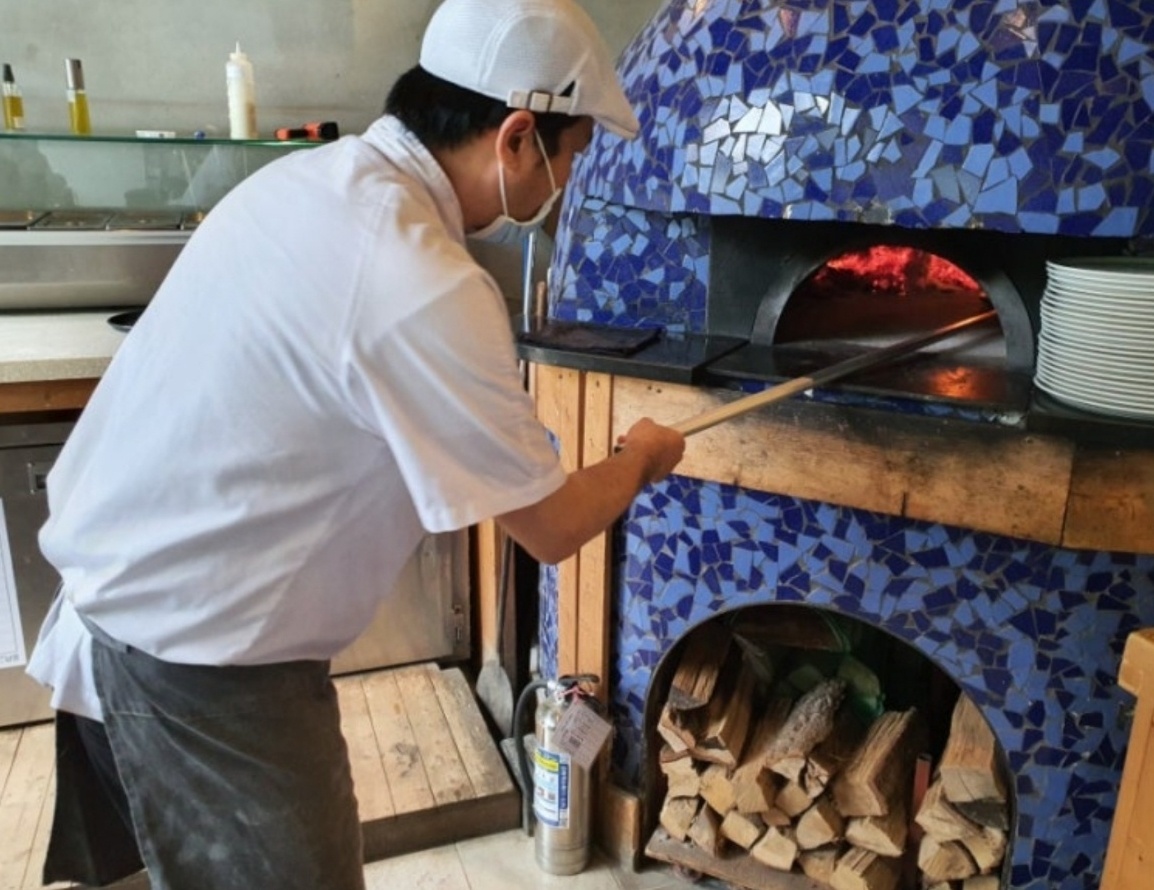 남이섬 화덕피자 만들기 이미지