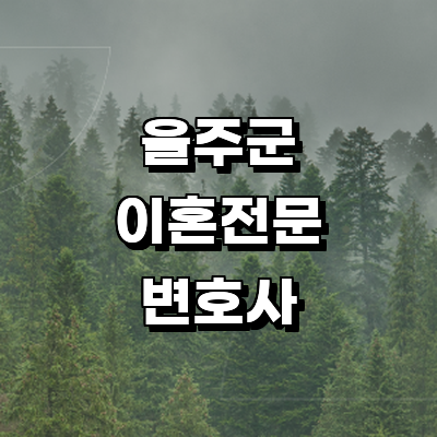 울산 울주군 이혼 변호사