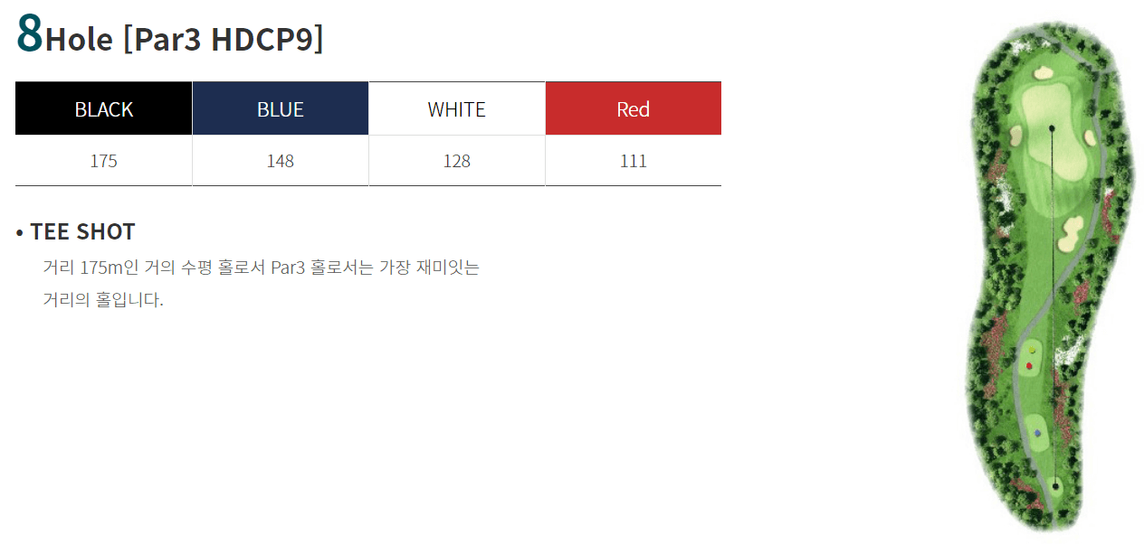 해솔리아 컨트리클럽 해코스 8
