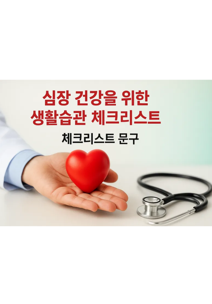 1.심장 건강을 위한 생활습관 점검 체크리스트