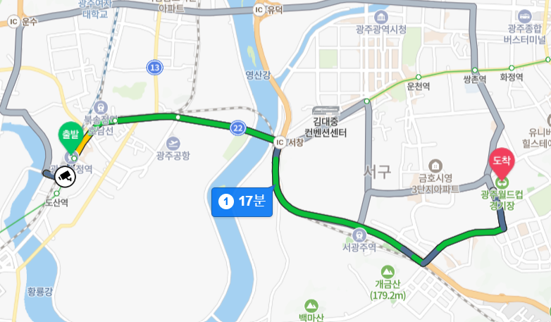 싸이 흠뻑쇼 2024 광주, 광주월드컵경기장 오는 방법