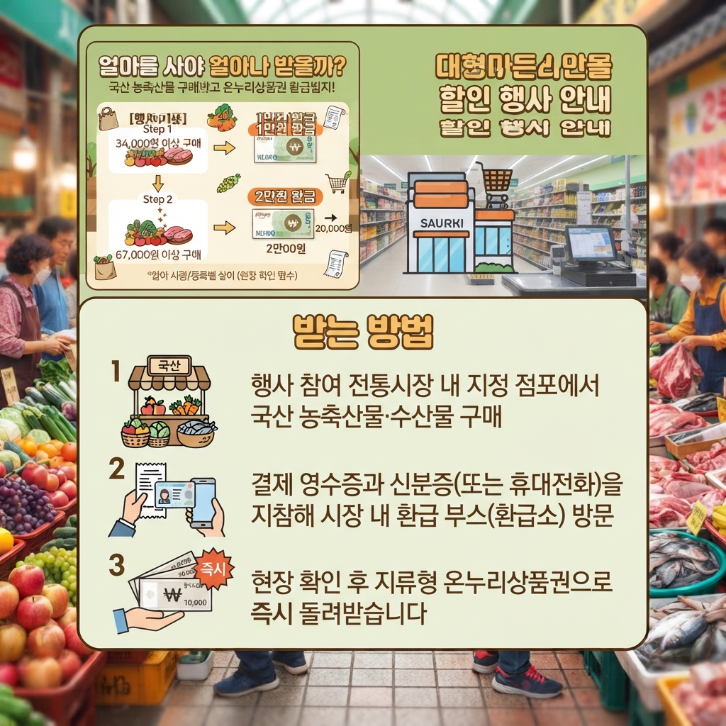 온누리상품권 사용처 확인하기