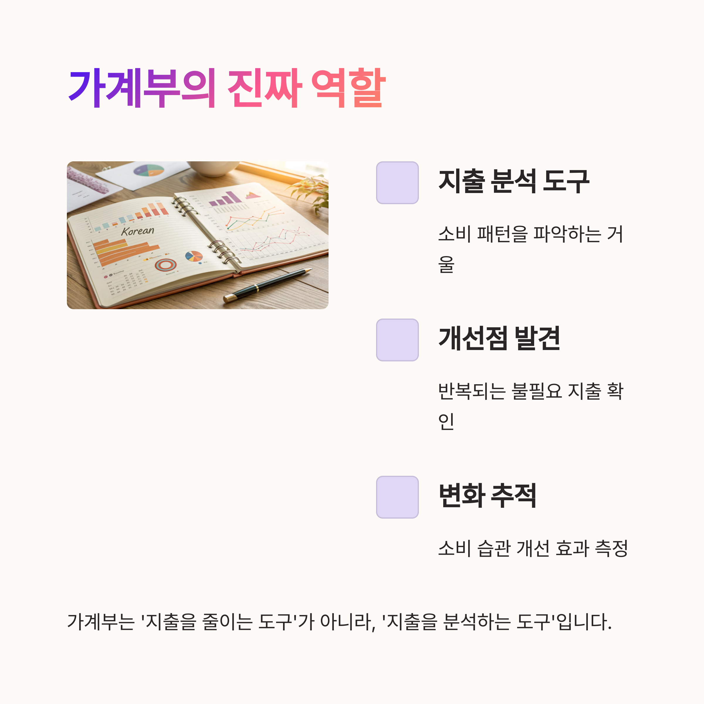 생활비를 줄이기 위해 가계부보다 먼저 해야 할 일