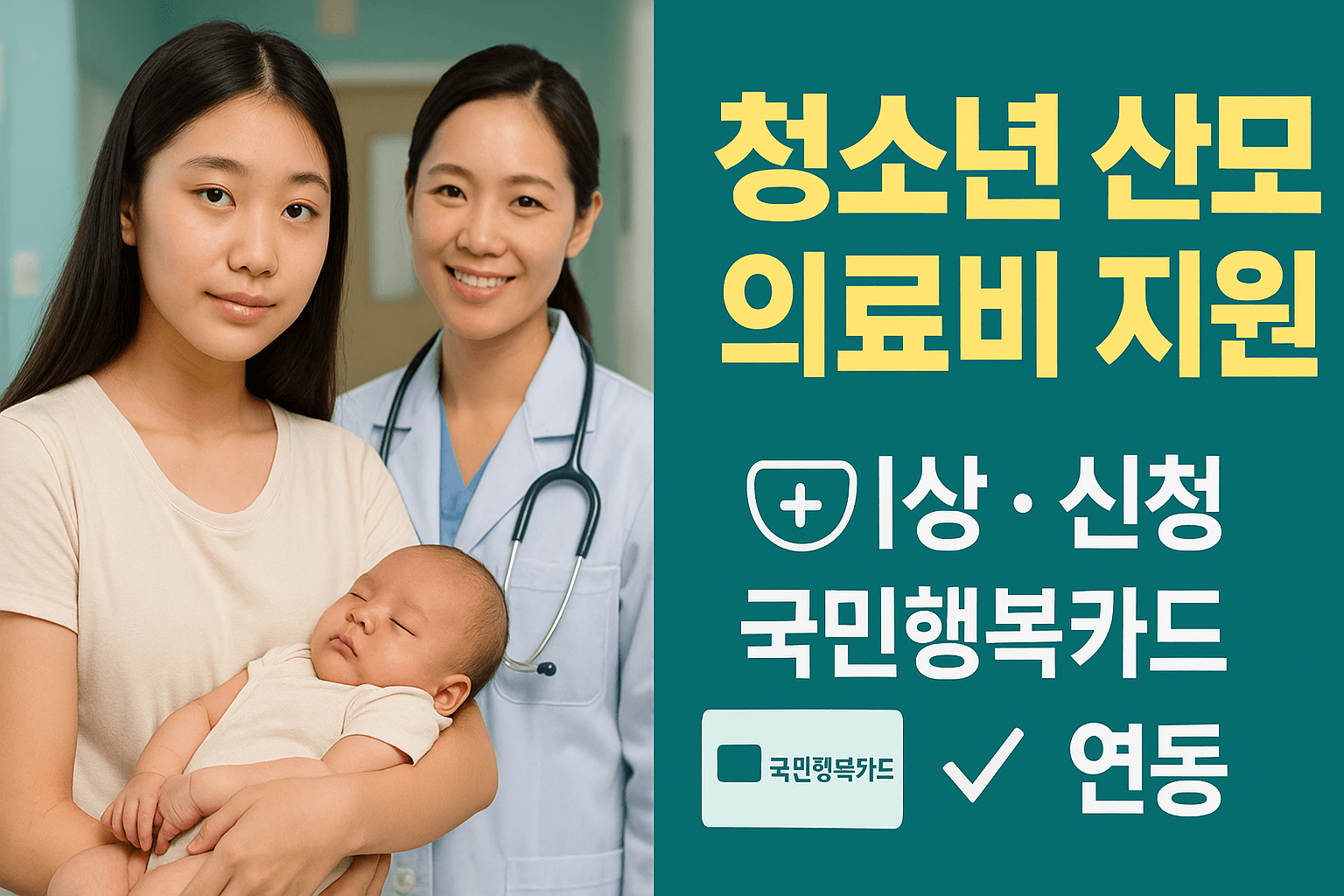 청소년 산모 의료비 지원 썸네일