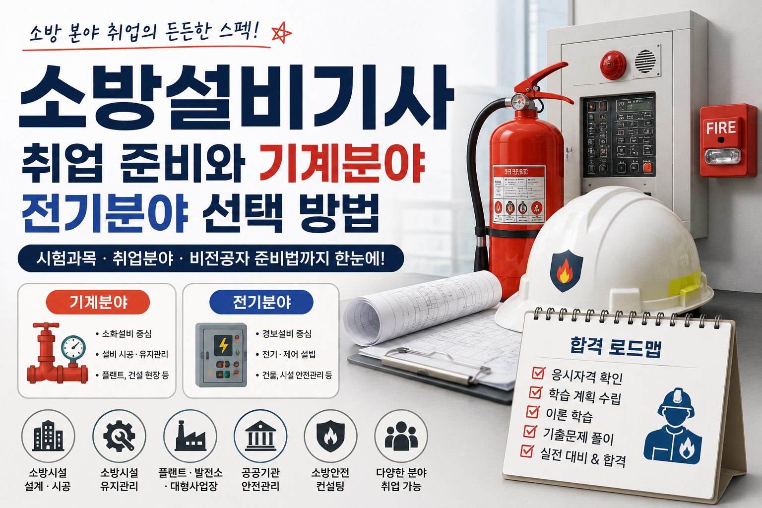 소방설비기사 취업 준비와 기계분야 전기분야 선택 방법