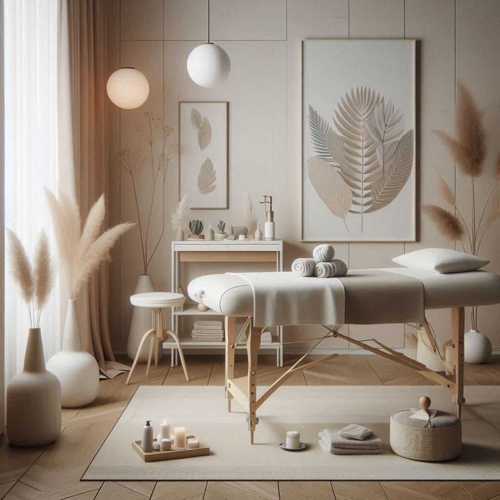 피부,체형관리 샵 배경