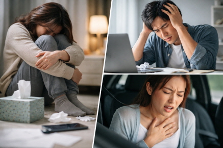 불안 장애의 증상을 보이는 사람들의 이미지