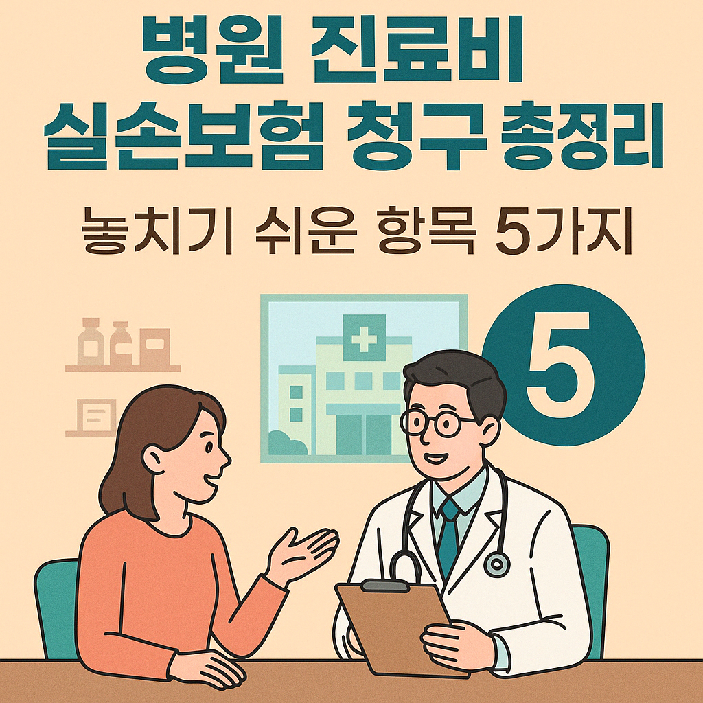 병원 진료비 실손보험 청구 총정리 &ndash; 놓치기 쉬운 항목 5가지