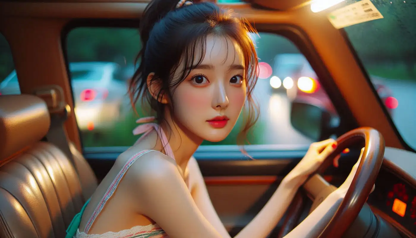 전기차-배터리-교체비용을-알아보는-여성의-모습