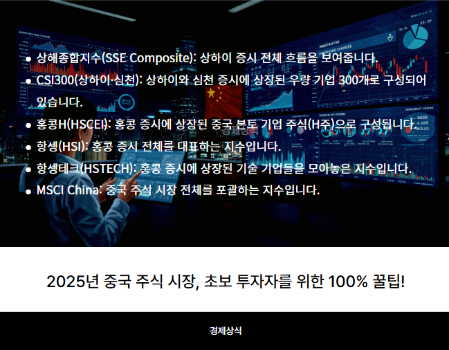2025년 중국 주식 시장, 초보 투자자를 위한 100% 꿀팁!