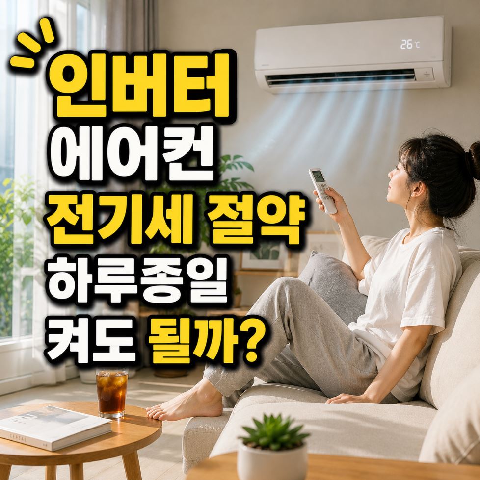 인버터 에어컨 전기세 절약방법 하루종일 켜도 될까?