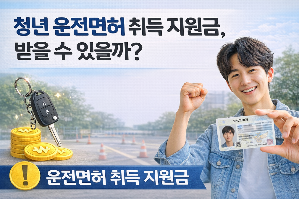 청년 운전면허 취득 지원금, 신청 자격 되나요?