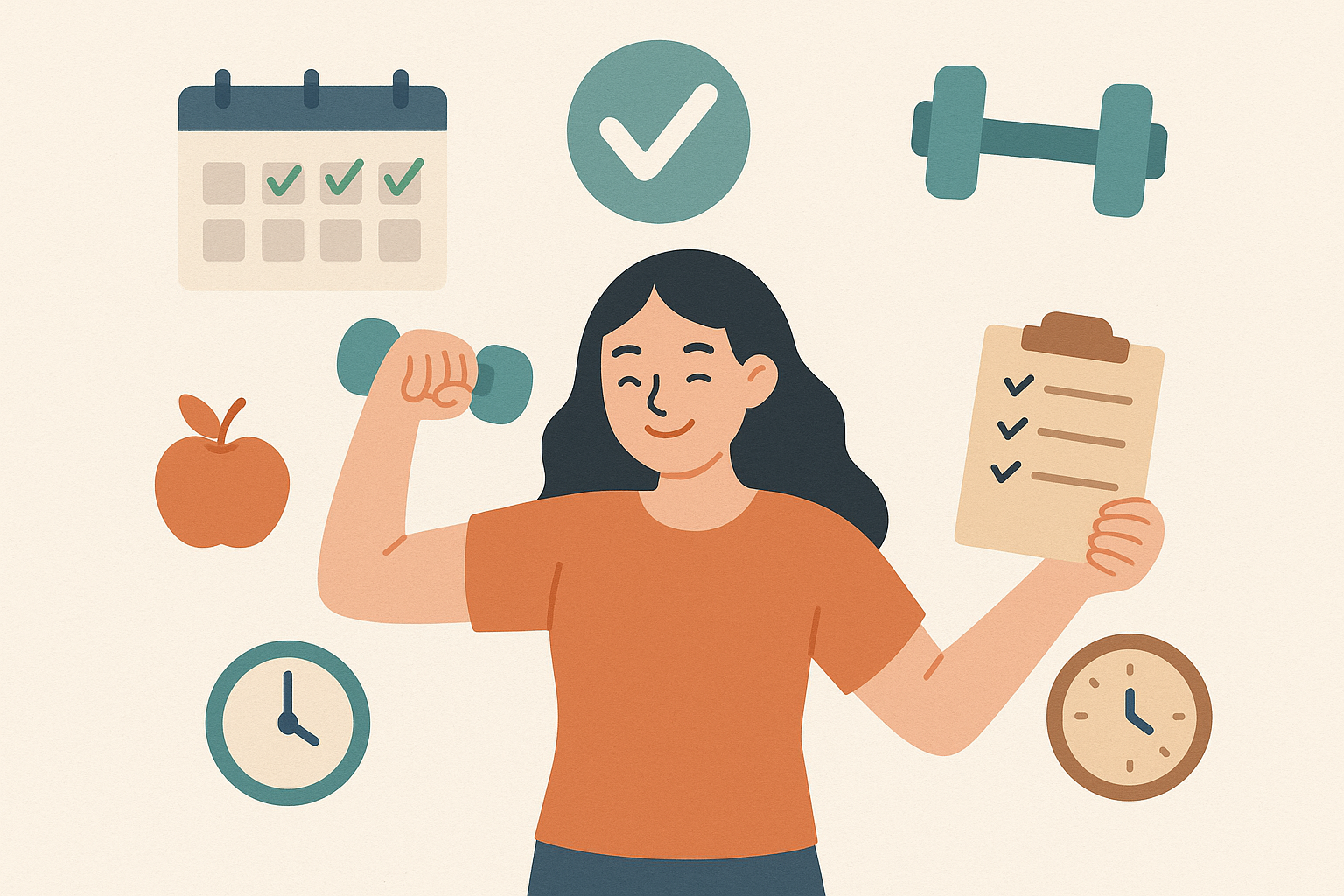 운동과 성취의 순간