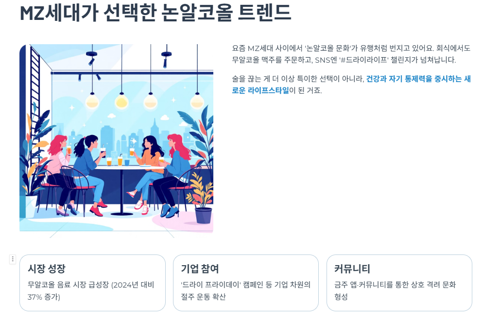 MZ세대가 선택한 논알코올 트렌드