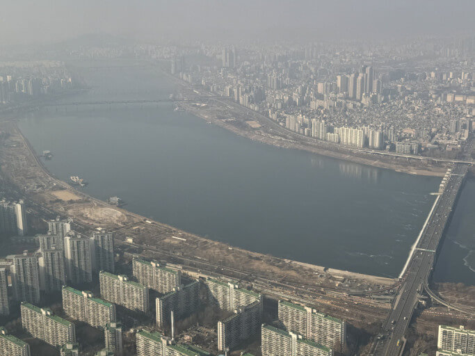 미세먼지 가득한 우리나라