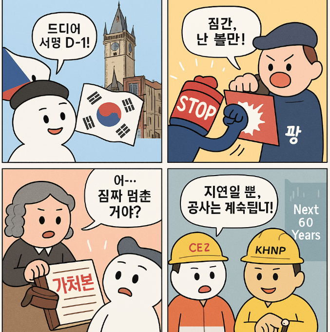 체코원전수주 중단