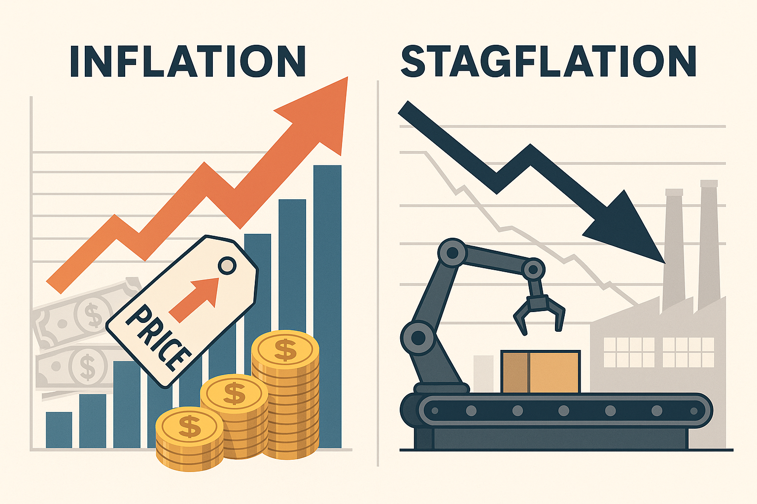 인플레이션과 스태그플레이션 관련 사진