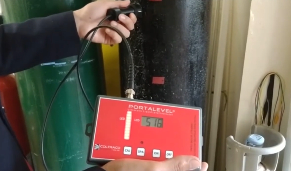 액화가스약제량측정방법