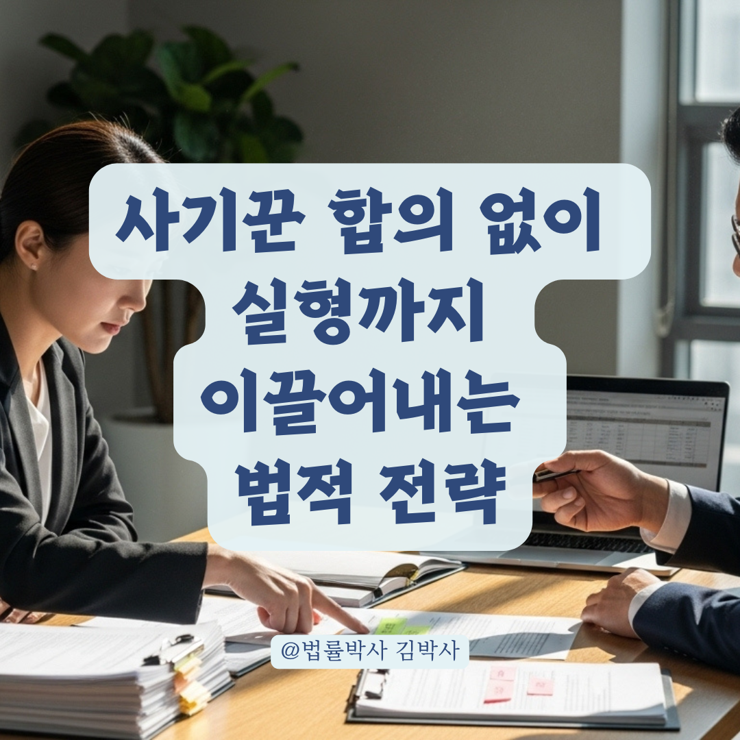 사기꾼 합의 거부하고 실형까지 끌고 가는 수사 및 재판 전략.