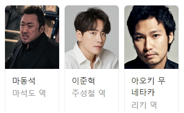 범죄도시3 출연진 이미지1