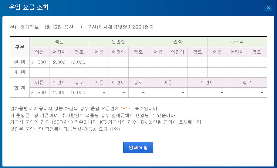 서해금빛열차 예약