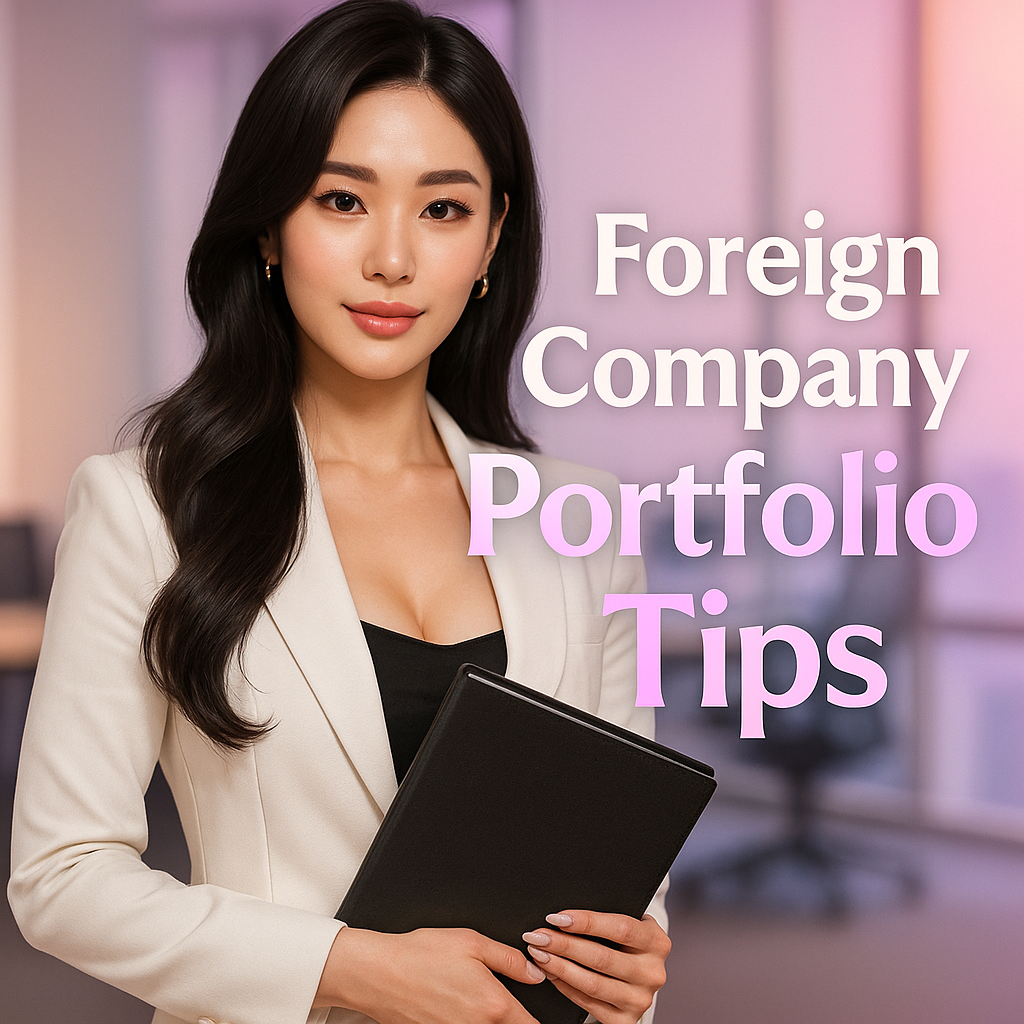외국계 취업 시 포트폴리오 형식 꿀팁 총정리
