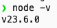 Node.js 버전 확인