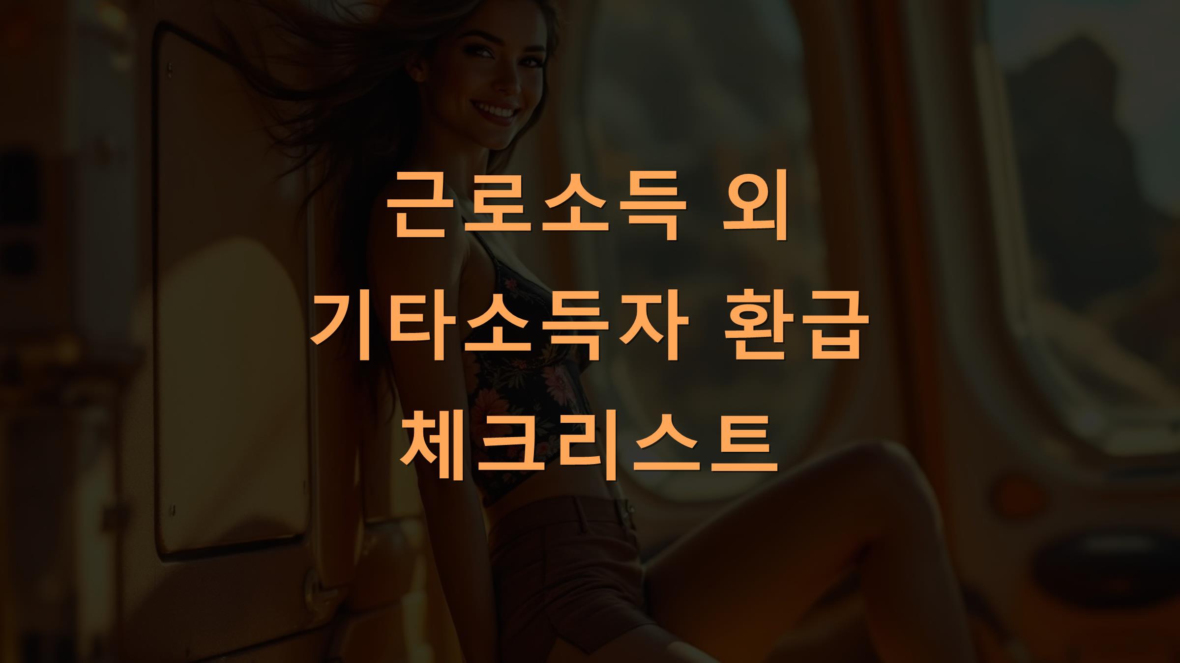 근로소득 외 기타소득자 환급 체크리스트