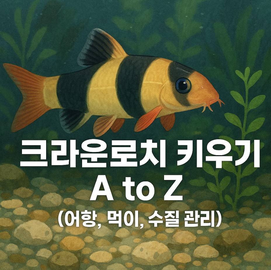 크라운로치 키우기 A to Z (어항, 먹이, 수질 관리)