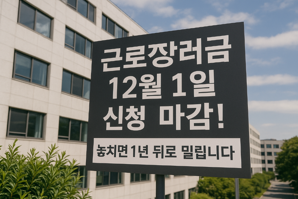 근로장려금 12월 1일 마감! 놓치면 1년 대기하는 신청법