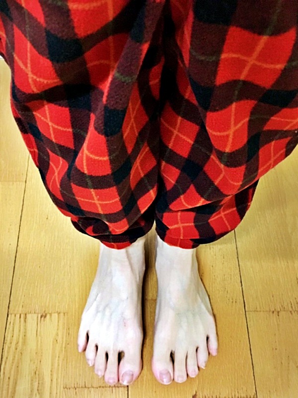 홈웨어 바지 밑단 길이 짧게 줄이는법