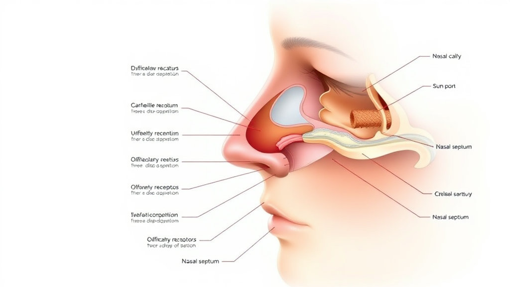 사람의 코 내부 사진