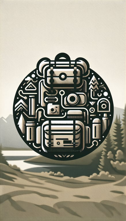 효율적인 팩킹을 위한 배낭 꾸리기를 표현한 사진