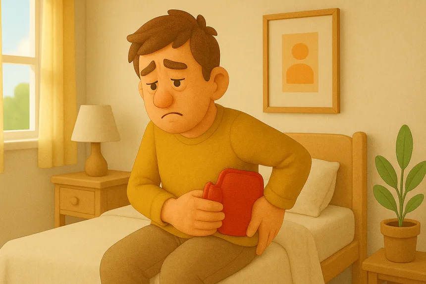 자고 일어나면 허리가 아파요