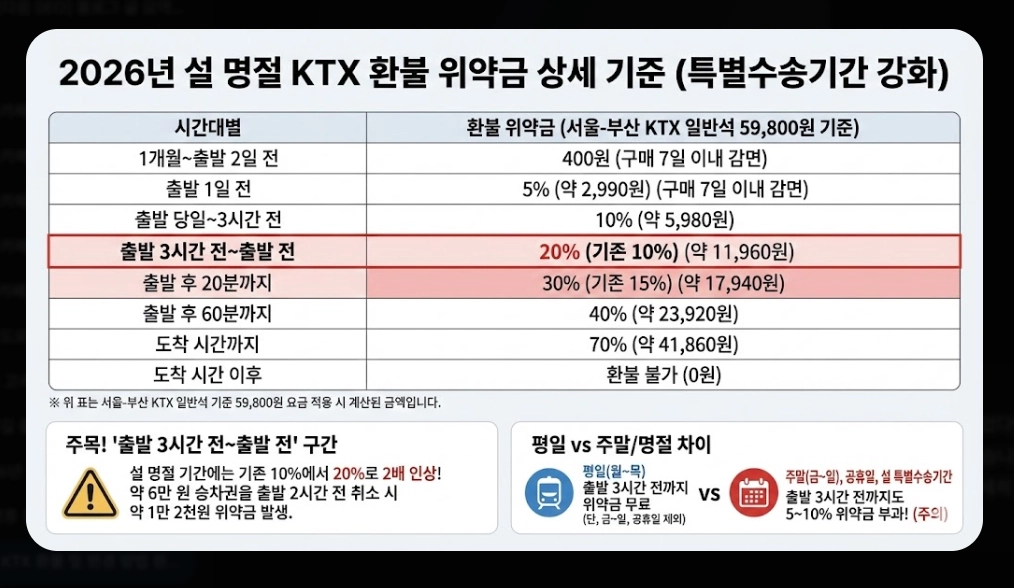 명절 KTX 환불 및 변경 방법 완벽 가이드