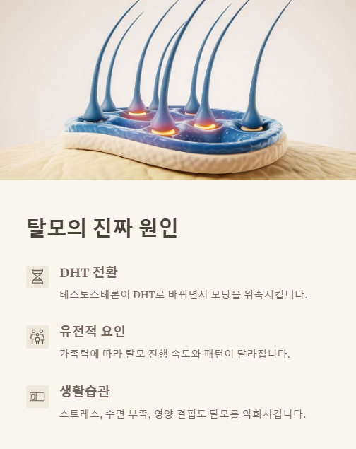 탈모의 진짜 원인