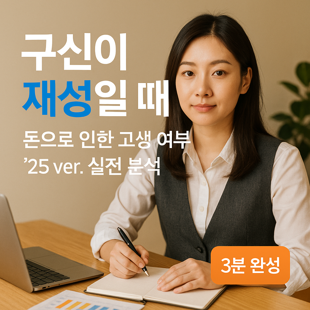 구신이 재성일 때 ｜ 돈으로 인한 고생 여부 &rsquo;25 ver. 실전 분석