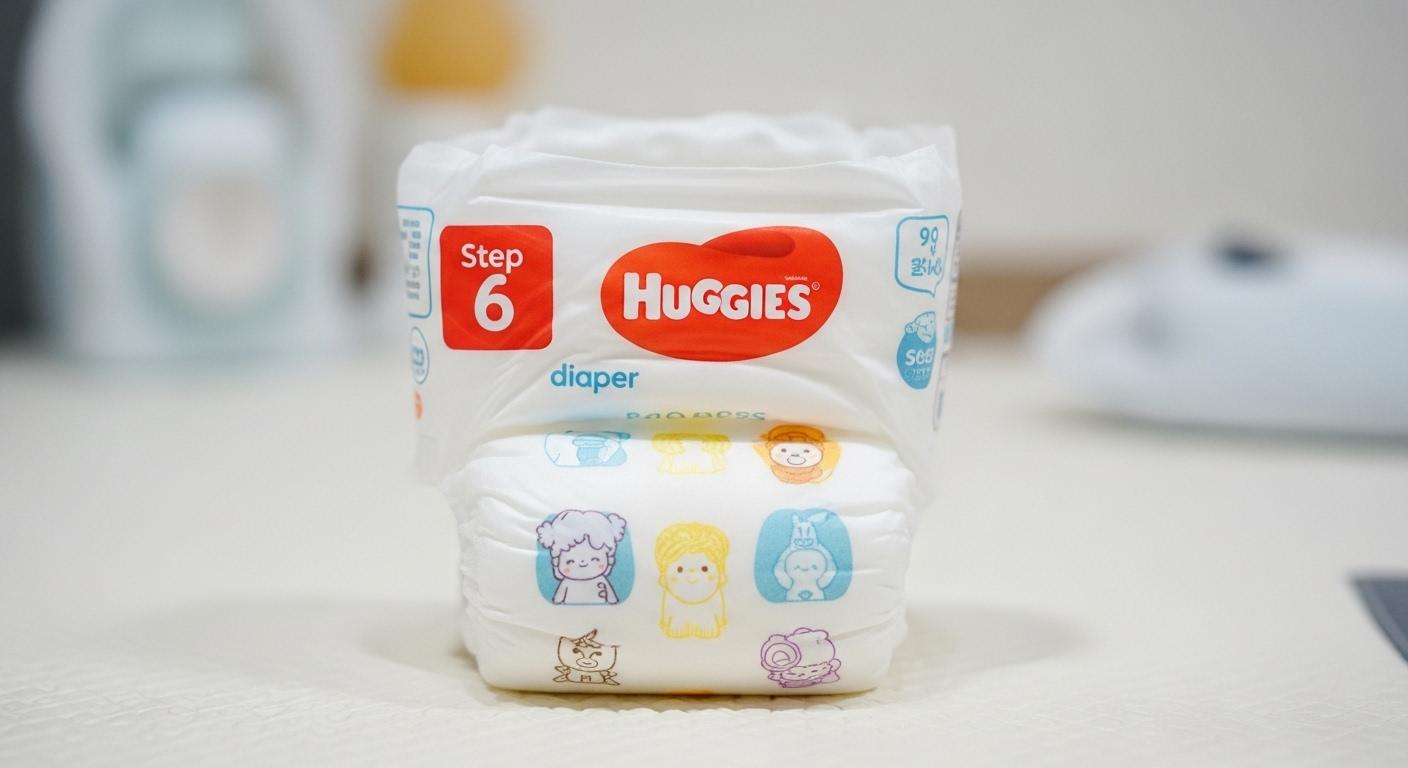 하기스 기저귀 6단계