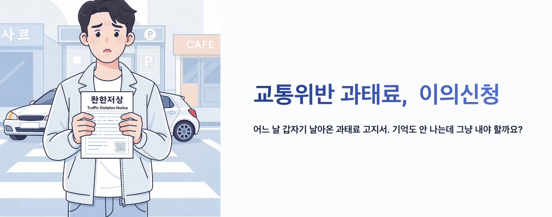 "교통위반 과태료 이의신청" 문구 이미지