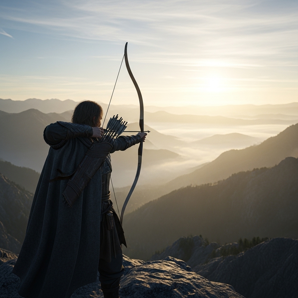 더 멀리 쏘기 위해 시위를 당기는 순간, 가장 정적인 상태에서 가장 강력한 동력이 탄생합니다