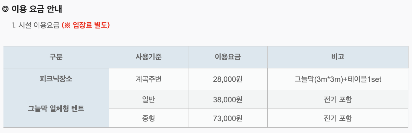 이용 요금