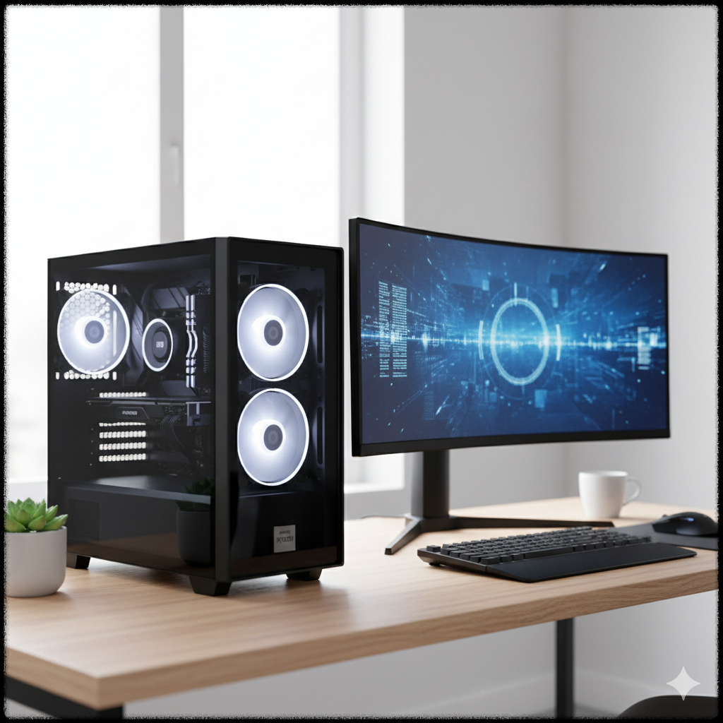 PC 팬 소음 문제를 해결한 뒤 조용해진 정상 작동 상태