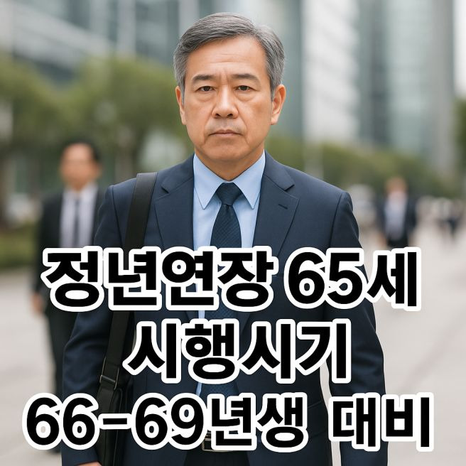 정년연장 65세 시행 시기