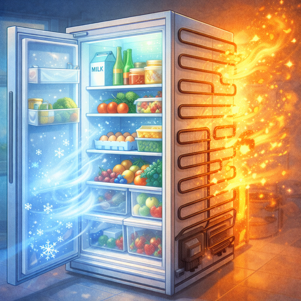 냉장고 속이 차가운 진짜 이유! 압축기·냉매·증발기의 과학